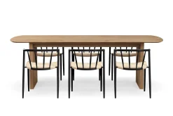 Richeto Matbord 240 cm med 6 Winston Matstolar