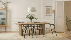 Richeto Matbord 240 cm med 6 Winston Matstolar