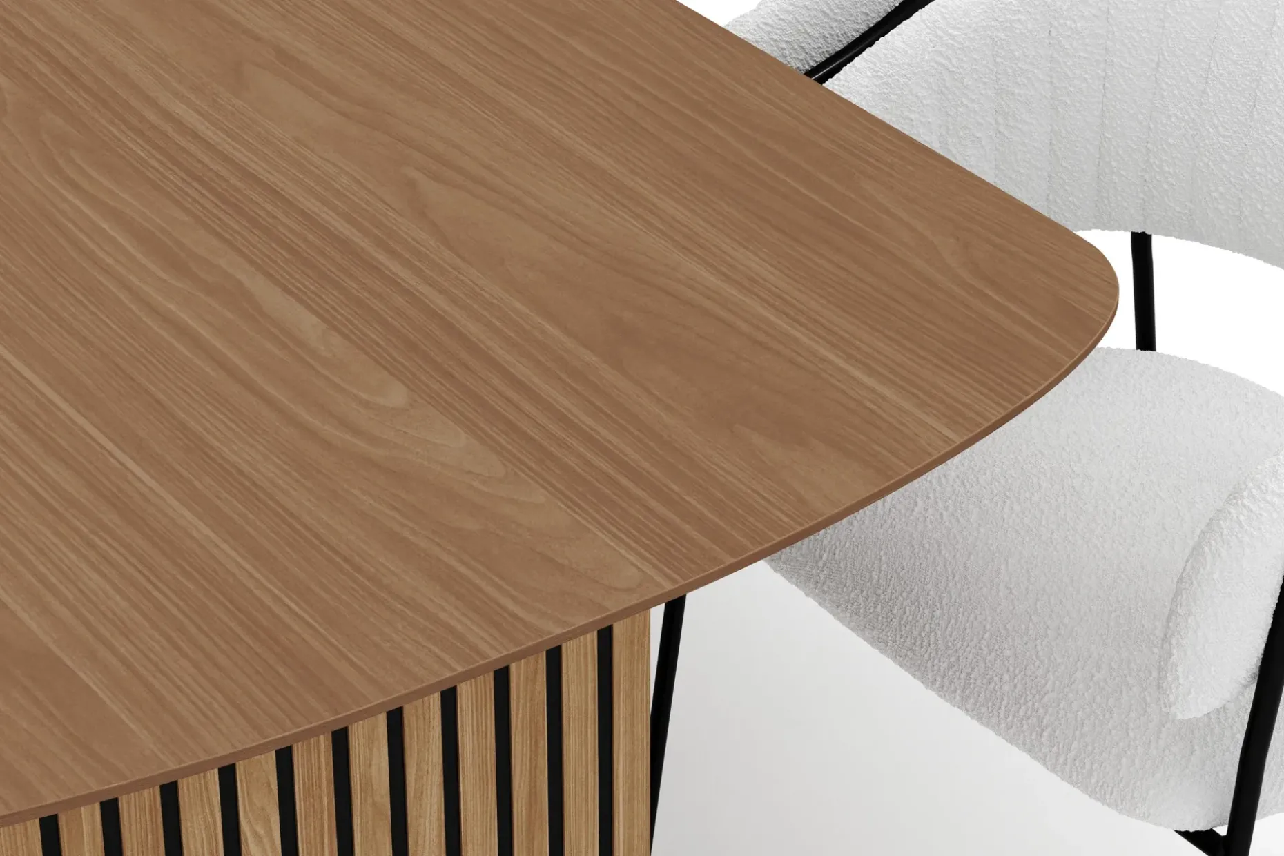 Richeto Matbord 240 cm med 8 Karol Matstolar