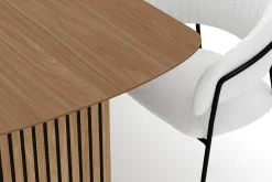 Richeto Matbord 210 cm med 6 Karol Matstolar