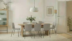 Richeto Matbord 240 cm med 8 Katy Matstolar