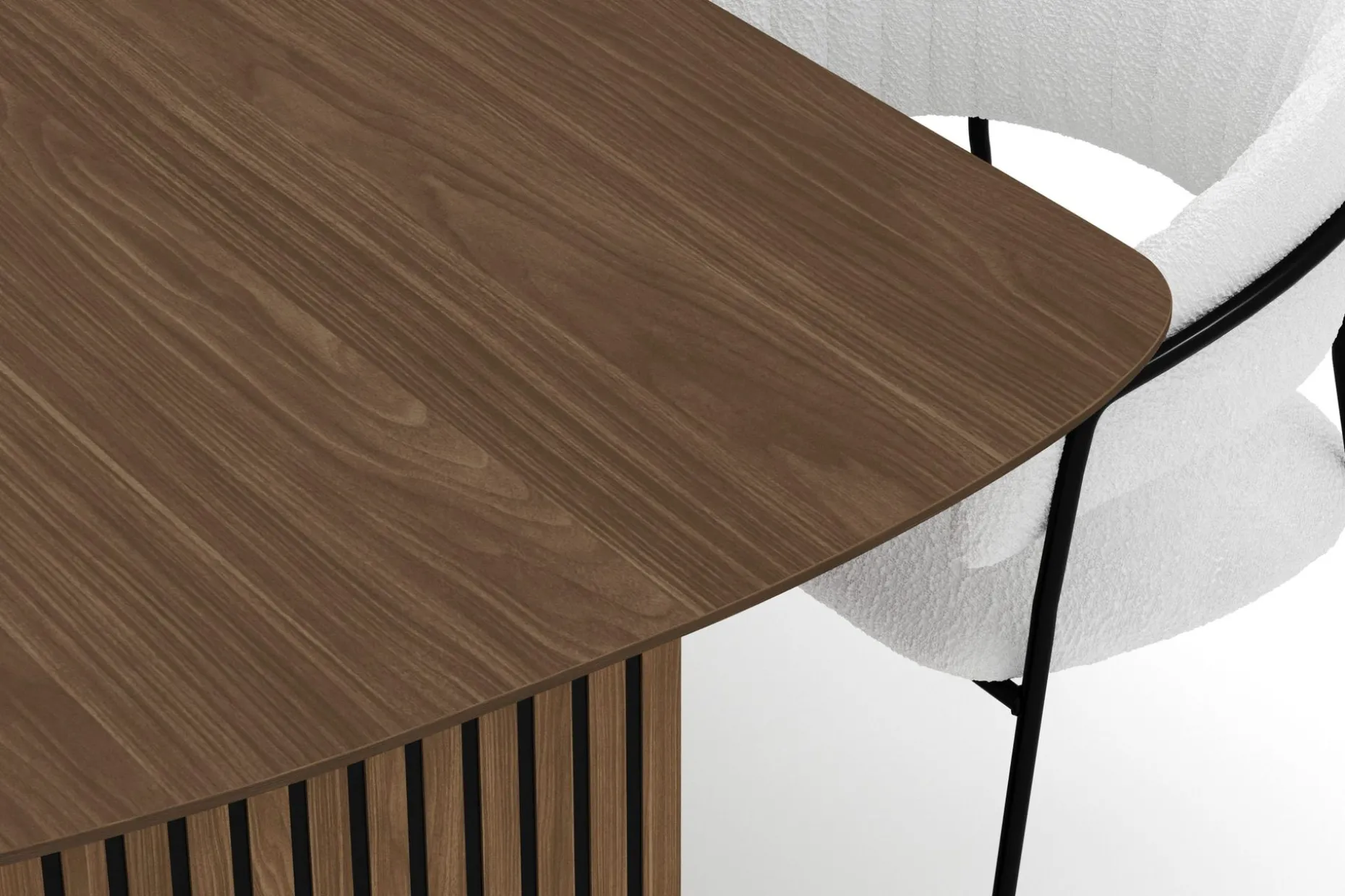 Richeto Matbord 240 cm med 6 Karol Matstolar