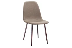 Richeto Matbord Rökt Ek 210 cm valnöt + 8 st Nibe stol brun med valnöt ben