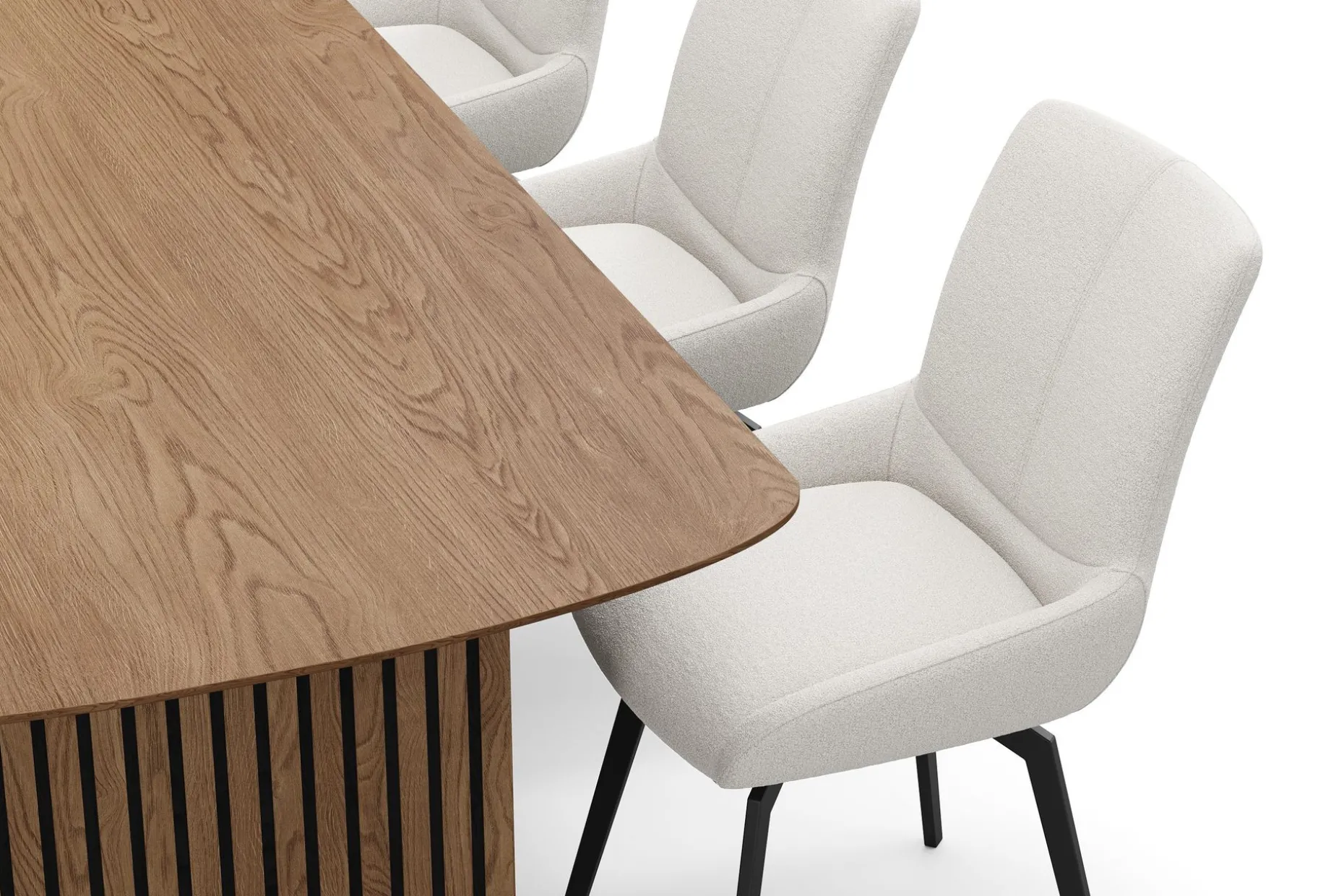 Richeto Matgrupp 210 cm med 6 Mora Snurrstolar