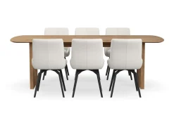 Richeto Matgrupp 240 cm med 6 Mora Snurrstolar