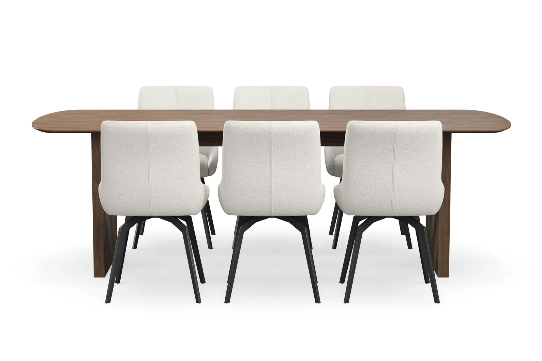 Richeto Matgrupp 240 cm med 6 Mora Snurrstolar