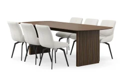 Richeto Matgrupp 240 cm med 6 Mora Snurrstolar