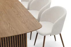 Richeto Matgrupp 240 cm med 6 Greya Matstolar med Armstöd
