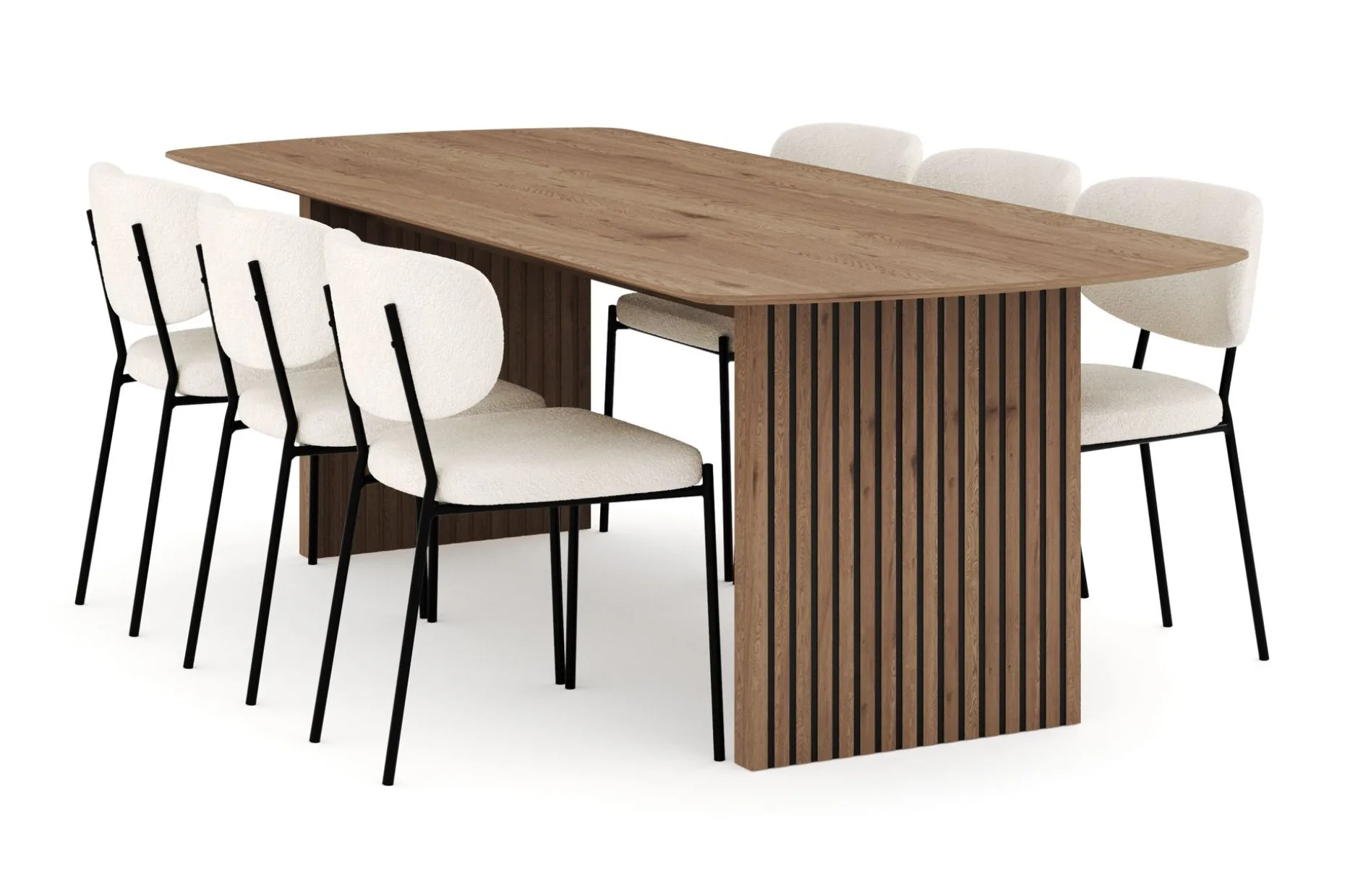 Richeto Matgrupp 240 cm med 6 Gemmiano Matstolar