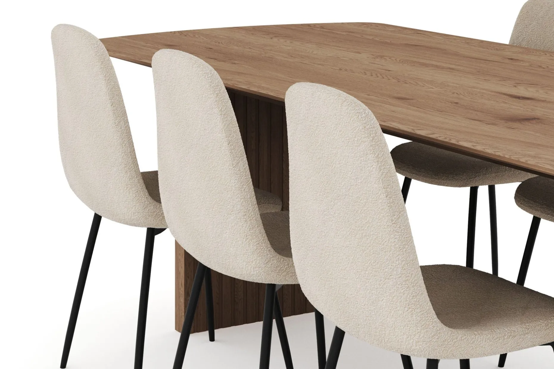 Richeto Matgrupp 240 cm med 6 Polar Matstolar
