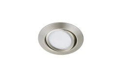 Rila LED infälld Spotlight borstad stål rund