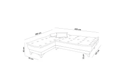 Riversdale Bäddsoffa m. Divan 4-sits