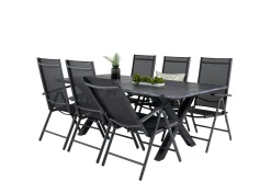 Rives Matgrupp Utomhus 200cm + 6 Break Positionsstolar