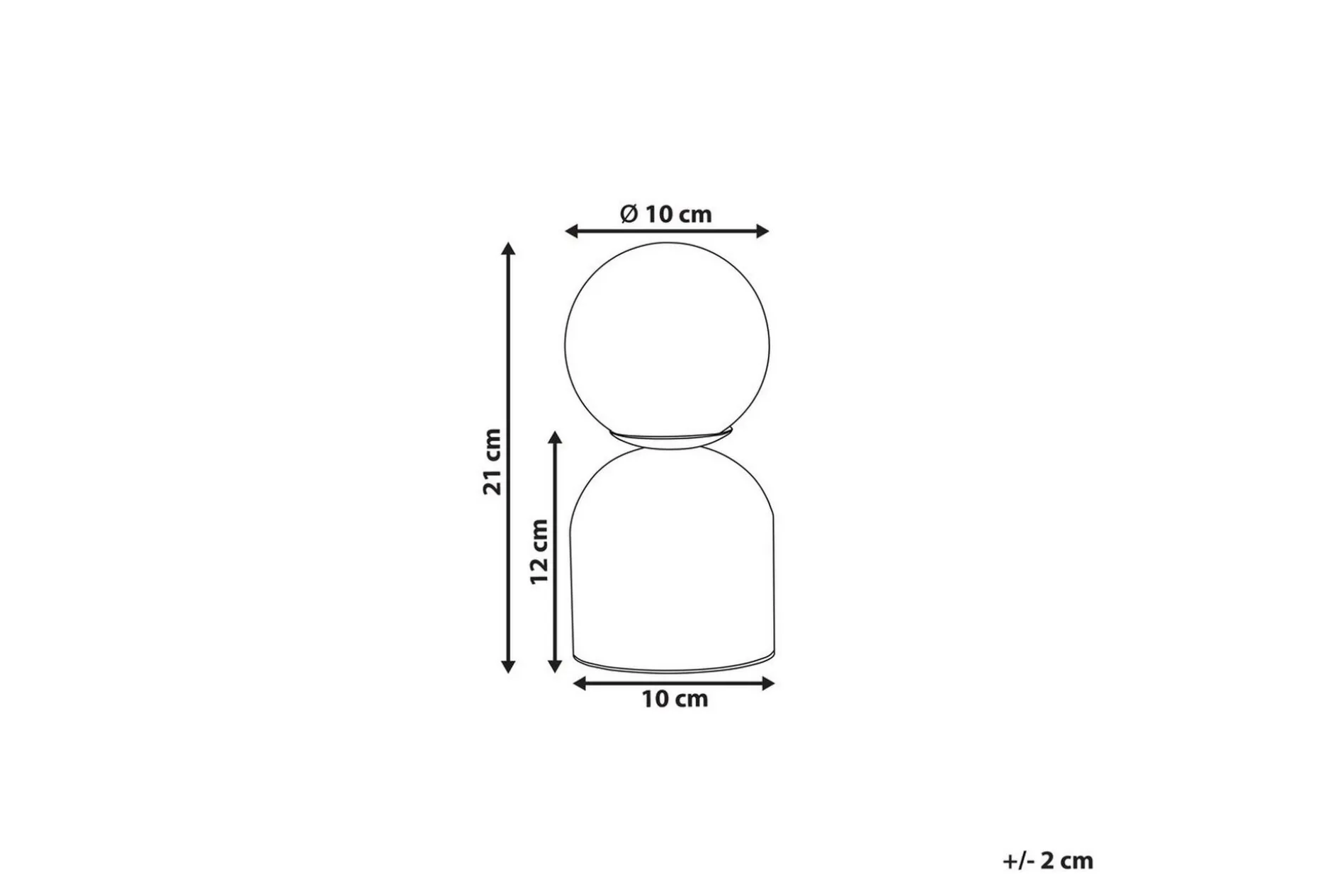 Rizka Bordslampa 21 cm G9