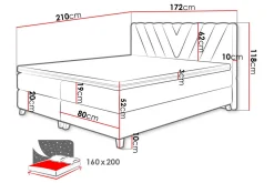 Romanza Sängpaket Kontinentalsäng 160x200 cm