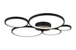 Rondo LED Plafond mattsvart 5L