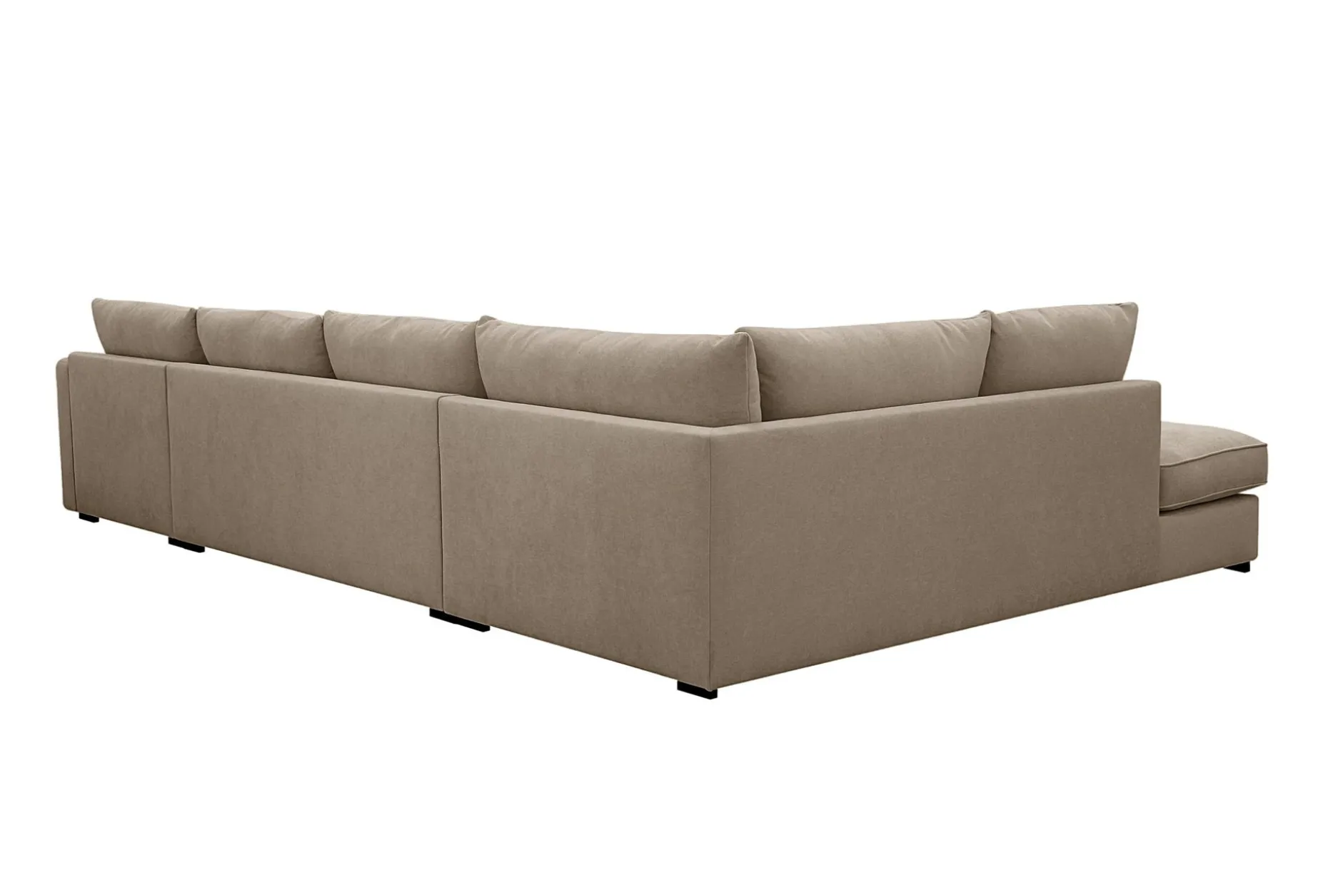 Rossita Lyx 5-sits Högervänd U-formad Extra djup Soffa med Divan och Schäslong i Tyg