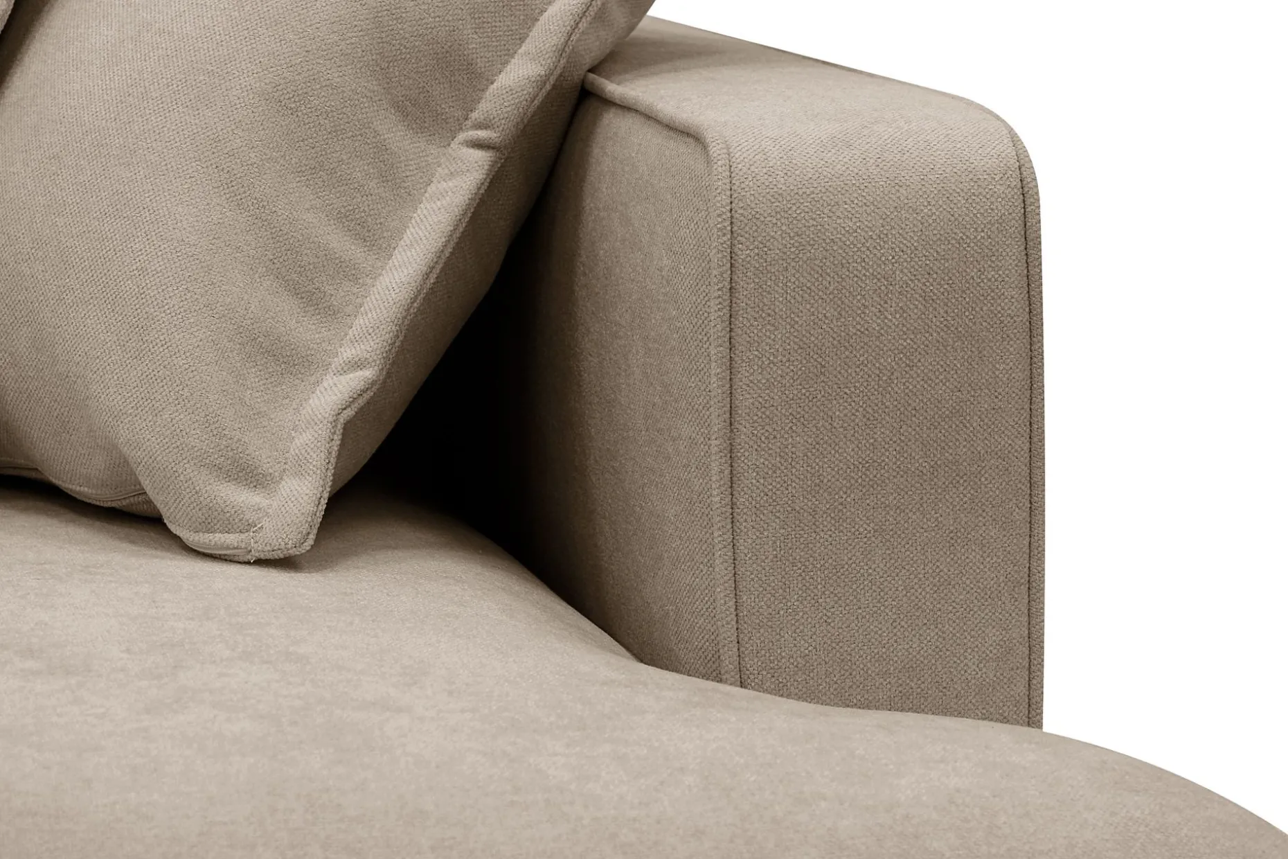 Rossita Lyx 5-sits Högervänd U-formad Extra djup Soffa med Divan och Schäslong i Tyg