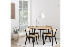 Roxby Matbord 105 cm Ek/Svart