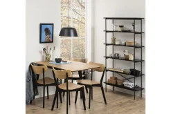 Roxby Matbord 120x80 cm Ek/Svart