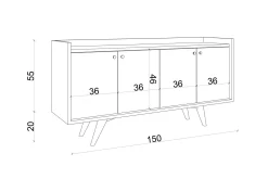 Ruigoord Avlastningsbord 150 cm