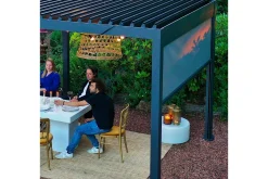 Rullgardin Paviljong vägg MiradorR 3m Grå