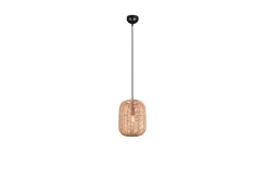 Runa Taklampa E27 25cm mattsvart/rotting