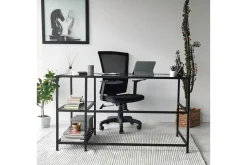 Sabani Skrivbord 130 cm med Förvaring 2 Hyllor