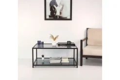 Sabani Soffbord 90 cm med Förvaring Hylla