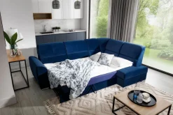 Sajmon Bäddsoffa m. Schäslong 3-sits