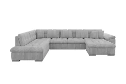 Sakri 5-sits Hörnbäddsoffa Light grey/Dark grey