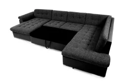 Sakri 5-sits Hörnbäddsoffa White