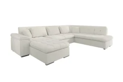 Sakri 5-sits Hörnbäddsoffa White
