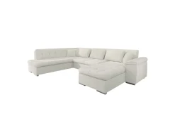 Sakri 5-sits Hörnbäddsoffa White