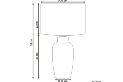 Samoste Bordslampa 53 cm E27