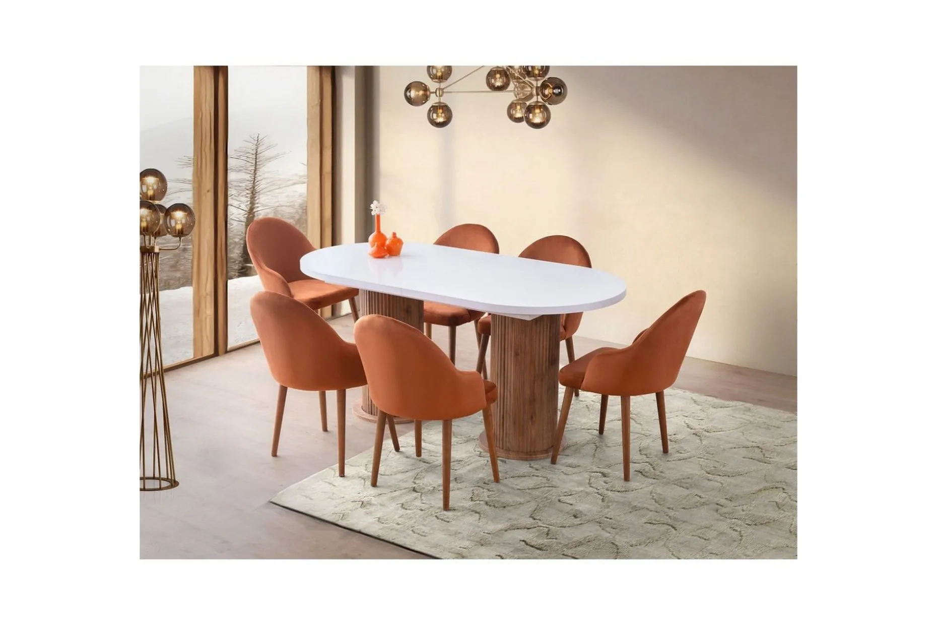 Samtens Matbord 180 cm Oval