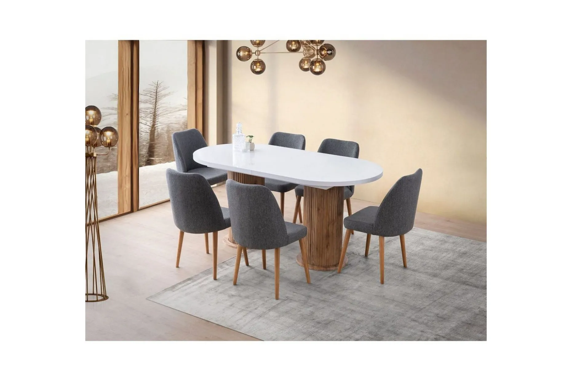 Samtens Matbord 180 cm Oval
