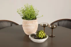 Santa Fe Matgrupp Rund 120 cm + 4 st Vila Matstolar Svart/Brun
