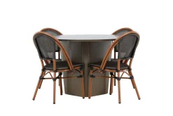 Santa Matgrupp Utomhus 120 cm Rund med 4 Guarda Utestolar