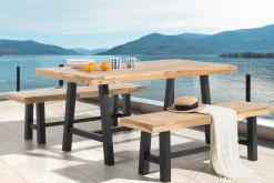 Scania Trädgårdmöbelset Utebord+ 2 Bänkar Utomhus 80 cm