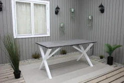 Scottsdale Matbord Utomhus 150 cm Grå/Vit