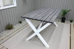 Scottsdale Matbord Utomhus 150 cm Grå/Vit