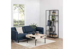 Seaford Hylla 77x35x185 cm Ek/Svart