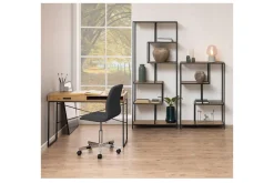 Seaford Hylla 77x35x185 cm Ek/Svart