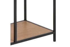 Seaford Hylla 77x35x185 cm Ek/Svart