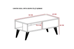 Sebseda Soffbord 90x40x90 cm
