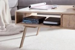 Sekuterski Soffbord 95 cm med Förvaring Låda + Hylla