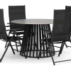 Sensi utomhus matgrupp 120 cm med 4 positionsstolar