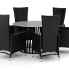 Sensi utomhus matgrupp 120 cm med 6 Jenny matstolar