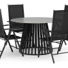 Sensi utomhus matgrupp 120 cm med 4 Maggie positionsstolar
